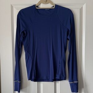 lululemon athletica Blue Running Top - It’s Rulu Ribbed Long Sleeve Shirt